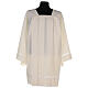 Surplice 100% polyester with gigliuccio hemstitch, 4 pleats, ivory s7