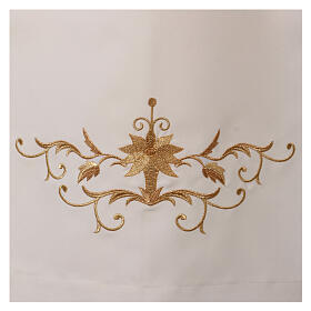 Camice ornamento fiore poliestere