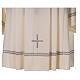 Hemd aus Polyester und Wolle mit gesticktem Kreuz und Lilie, elfenbeinfarben Gamma s2