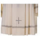 Ivory surplice, 55% polyester 45% wool, cross and grey hemstitch Gamma s2