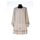 Ivory surplice, 55% polyester 45% wool with cross and gigliuccio hemstitch Gamma s1