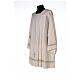 Ivory surplice, 55% polyester 45% wool with cross and gigliuccio hemstitch Gamma s4