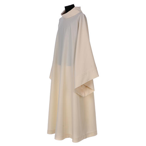Priest alb ivory cloth 100% polyester Gamma 2