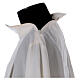 Priest alb in ivory with shoulder zipper, 55% polyester 45% wool s5