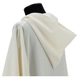 Ivory alb 100% polyester with hood