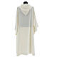 Ivory alb 100% polyester with hood s5