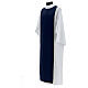 Dress for fraternity in white and blue polyester with gold edges s6