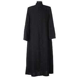 Black cassock dress 100% wool