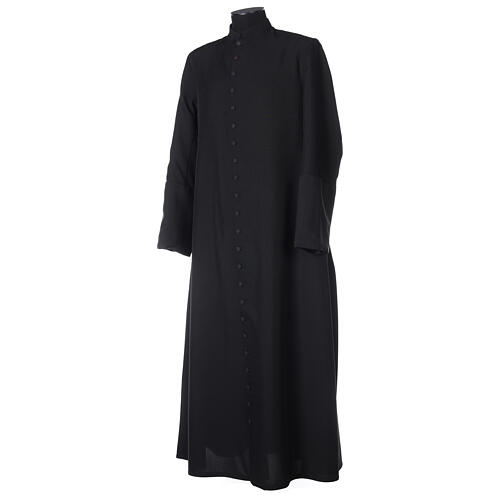 Black cassock dress 100% wool 6