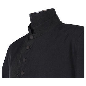 Cassock in black wool