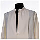 Priest alb 55% wool 45% polyester ivory gigliucci hand embroidery and front zipper Gamma s6