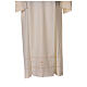Ivory alb, golden decoration, 55% wool 45% polyester Gamma s2