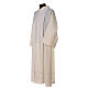 Ivory alb, golden decoration, 55% wool 45% polyester Gamma s6
