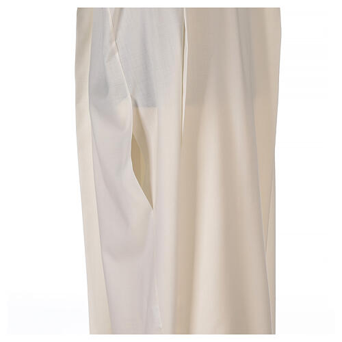 Alb 55% polyester 45% wool, ivory and gold stripes Gamma 7