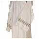 Alb 55% polyester 45% wool, ivory and gold stripes Gamma s2
