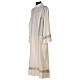 Alb 55% polyester 45% wool, ivory and gold stripes Gamma s4