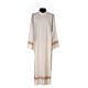 Priest alb 55% polyester 45% wool striped gold red Gamma s1