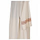 Priest alb 55% polyester 45% wool striped gold red Gamma s2