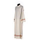 Priest alb 55% polyester 45% wool striped gold red Gamma s4