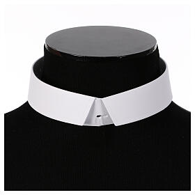 White double collar for cassock