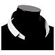 White double collar for cassock s3