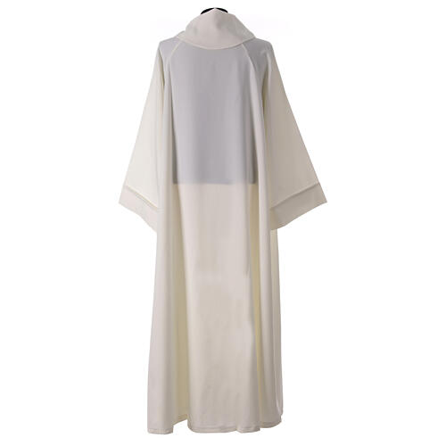 Camice raglan finto cappuccio con zip CocoCler avorio misto cotone 6
