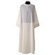 Camice raglan finto cappuccio con zip CocoCler avorio misto cotone s1