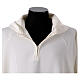 Camice raglan finto cappuccio con zip CocoCler avorio misto cotone s4
