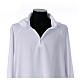 Raglan alb with fake hood and zip fastener, CocoCler, white polycotton s4