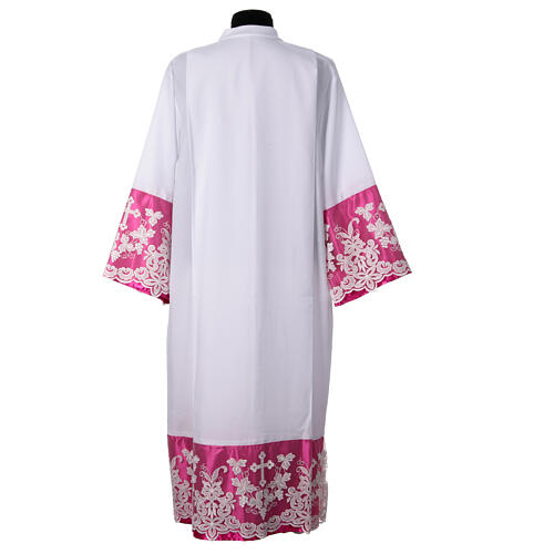 Camice piegoni bianco raso paonazzo pizzi croce 9