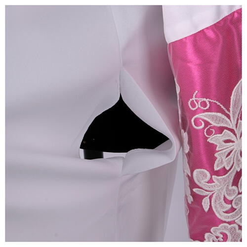 White alb purple satin with cross lace 7