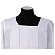 Surplis blanc col romain entretoiles dentelle aux fuseaux s5