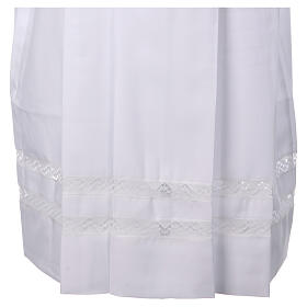 White surplice with Roman collar and bobbin lace partitions