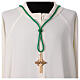 Cordoniera croce pettorale vescovile verde menta nodo salomone s2