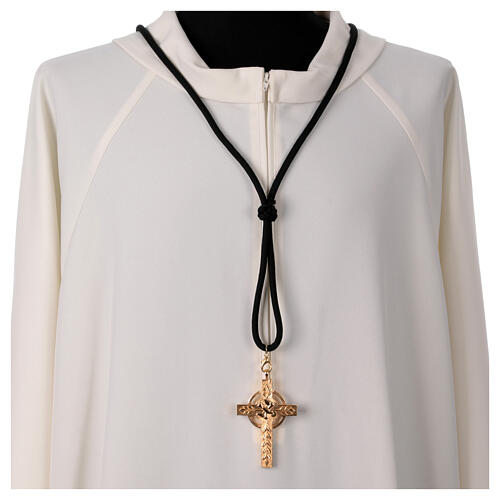Bishop's cord, black pectoral cross, Solomon knot 2