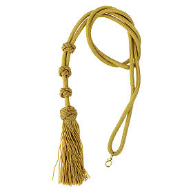 Episcopal gold pectoral cross cord Solomon knot
