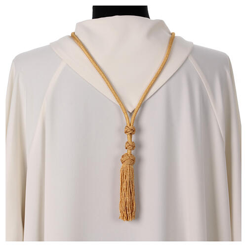 Episcopal gold pectoral cross cord Solomon knot 4