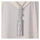 Silver cord for bishop's pectoral cross with Solomon's knot s3