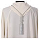 Silver cord for bishop's pectoral cross with Solomon's knot s4