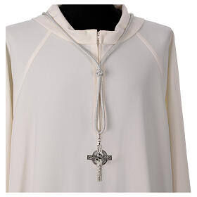 Episcopal silver pectoral cross cord Solomon knot