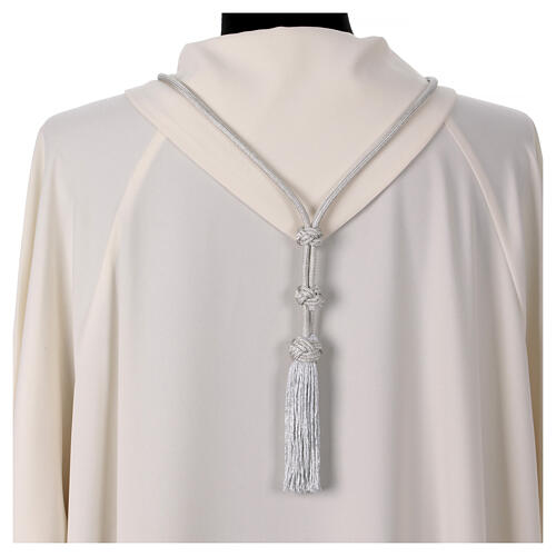 Episcopal silver pectoral cross cord Solomon knot 4