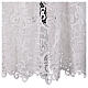 White surplice with macramé lace, IHS pattern, cotton and silk s5