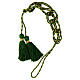 Priest cincture with olive green octopus bow s5