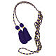 Purple gold priest cincture with octopus bow s6
