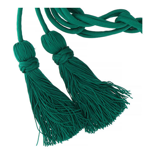 Mint green priest cincture Solomon knot 3