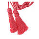 Solid pink cincture for priest with Solomon's knot s4