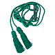 Monochromatic mint green cincture for priest with Solomon's knot, XL model s2
