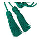 Monochromatic mint green cincture for priest with Solomon's knot, XL model s4