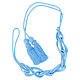 XL rope cincture Solomon Knot light blue 5 meters s6