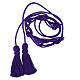 Monochromatic purple cincture for priest with Solomon's knot, XL model s1